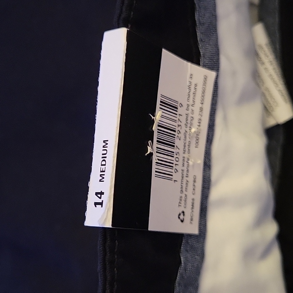 Lee Regular fit black chino stretch walkshort mid rise 7" inseam size 14 NEW… - Picture 7 of 14